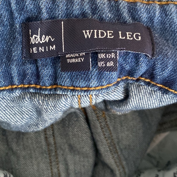 Boden wide leg jeans size 8 - Picture 4 of 4